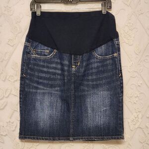 Old Navy Maternity Hello Pretty Mama Denim Jeans Skirt Size 2
